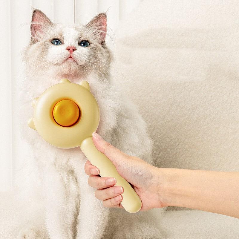 Peigne pour chat avec fonction de massage, brosse magique pour enlever les poils - Silini Home
